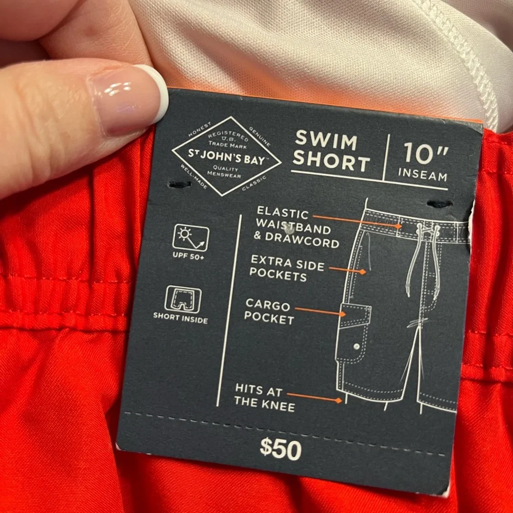 NWT St. John’s Bay 2 pairs men swim trunks